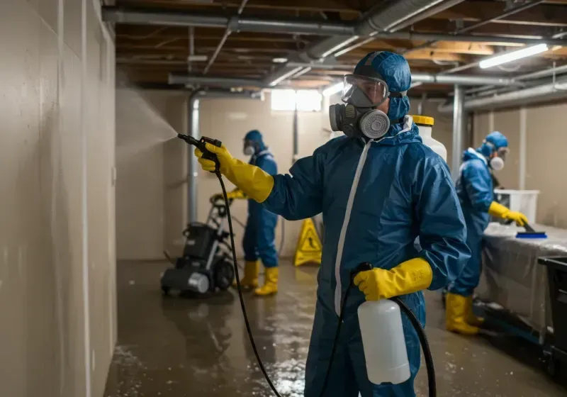 Basement Sanitization and Antimicrobial Treatment process in Richlands, NC